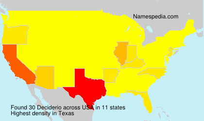 Surname Deciderio in USA Surname Deciderio in USA