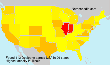 Surname Decleene in USA Surname Decleene in USA