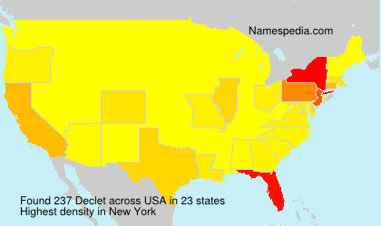 Surname Declet in USA Surname Declet in USA