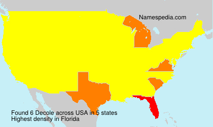 Surname Decole in USA Surname Decole in USA