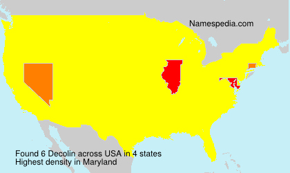 Surname Decolin in USA Surname Decolin in USA
