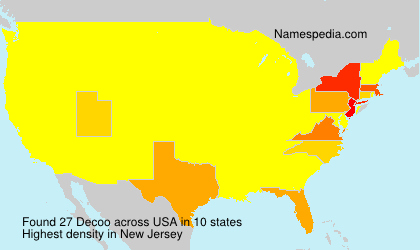Surname Decoo in USA Surname Decoo in USA