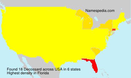 Surname Decossard in USA Surname Decossard in USA