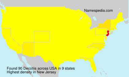 Surname Decotiis in USA Surname Decotiis in USA