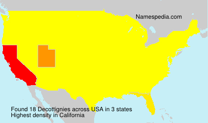 Surname Decottignies in USA Surname Decottignies in USA