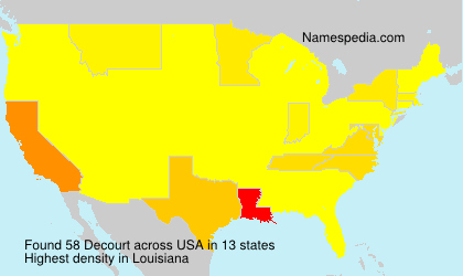 Surname Decourt in USA Surname Decourt in USA
