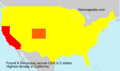 Surname Decrausaz in USA Surname Decrausaz in USA