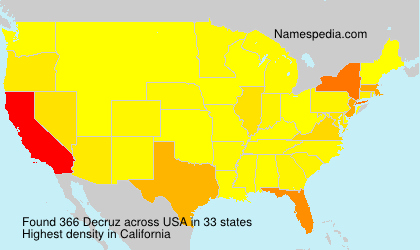 Surname Decruz in USA Surname Decruz in USA