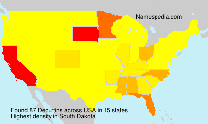 Surname Decurtins in USA Surname Decurtins in USA