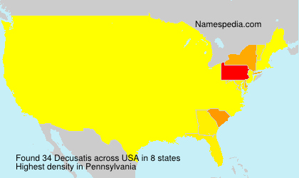 Surname Decusatis in USA Surname Decusatis in USA