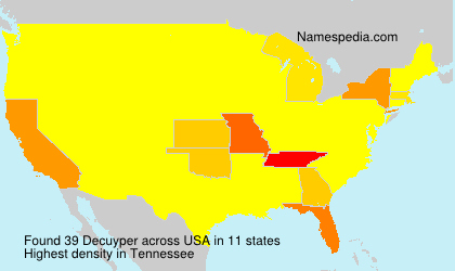 Surname Decuyper in USA Surname Decuyper in USA