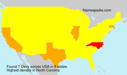 Surname Decy in USA Surname Decy in USA