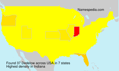 Surname Dedelow in USA Surname Dedelow in USA