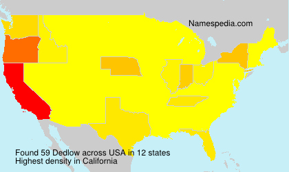 Surname Dedlow in USA Surname Dedlow in USA