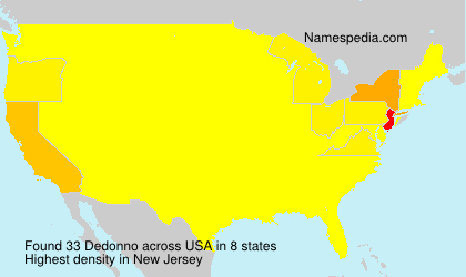 Surname Dedonno in USA Surname Dedonno in USA