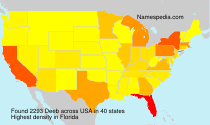 Surname Deeb in USA Surname Deeb in USA