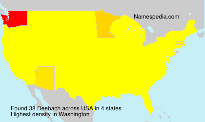 Surname Deebach in USA Surname Deebach in USA