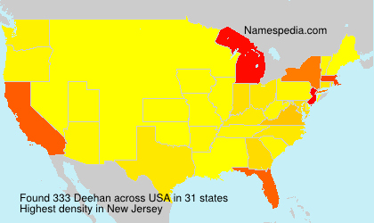 Surname Deehan in USA Surname Deehan in USA