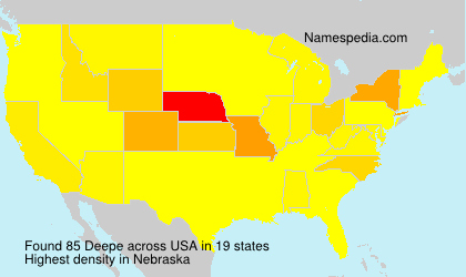 Surname Deepe in USA Surname Deepe in USA