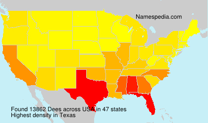 Surname Dees in USA Surname Dees in USA