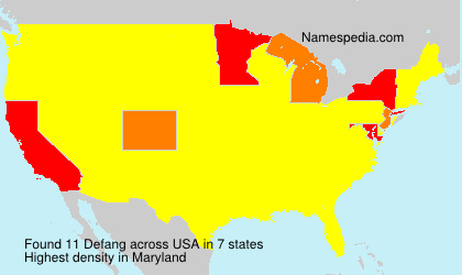 Surname Defang in USA Surname Defang in USA