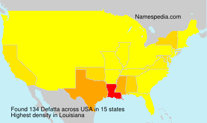 Surname Defatta in USA Surname Defatta in USA