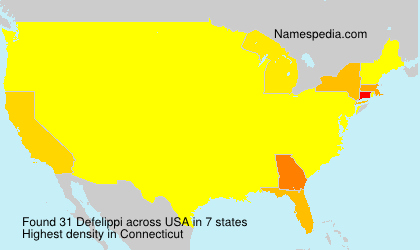 Surname Defelippi in USA Surname Defelippi in USA