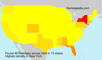 Surname Defelippo in USA Surname Defelippo in USA