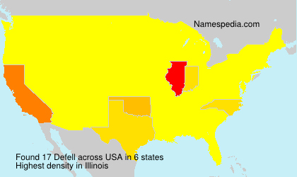 Surname Defell in USA Surname Defell in USA