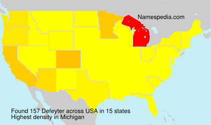 Surname Defeyter in USA Surname Defeyter in USA