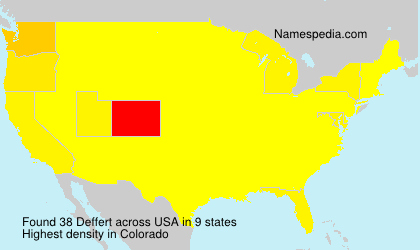 Surname Deffert in USA Surname Deffert in USA