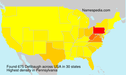 Surname Defibaugh in USA Surname Defibaugh in USA