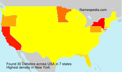 Surname Defiebre in USA Surname Defiebre in USA