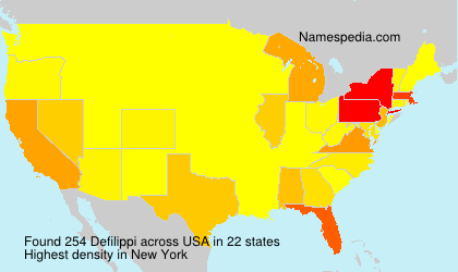 Surname Defilippi in USA Surname Defilippi in USA