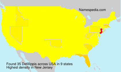 Surname Defillippis in USA Surname Defillippis in USA