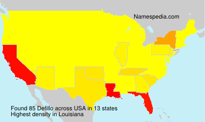 Surname Defillo in USA Surname Defillo in USA