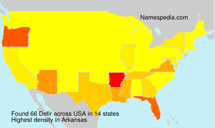 Surname Defir in USA Surname Defir in USA