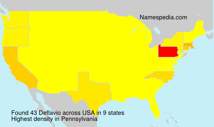 Surname Deflavio in USA Surname Deflavio in USA