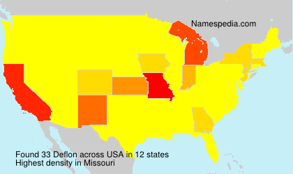 Surname Deflon in USA Surname Deflon in USA