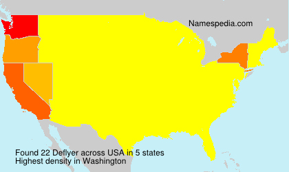 Surname Deflyer in USA Surname Deflyer in USA