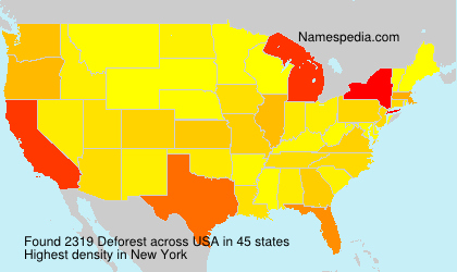 Surname Deforest in USA Surname Deforest in USA