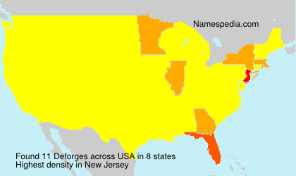 Surname Deforges in USA Surname Deforges in USA
