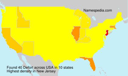 Surname Defort in USA Surname Defort in USA