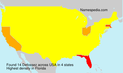 Surname Defossez in USA Surname Defossez in USA