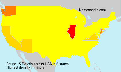 Surname Defotis in USA Surname Defotis in USA