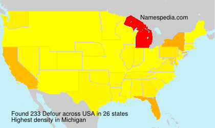 Surname Defour in USA Surname Defour in USA