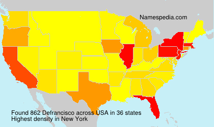 Surname Defrancisco in USA Surname Defrancisco in USA