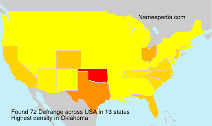 Surname Defrange in USA Surname Defrange in USA
