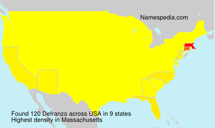 Surname Defranzo in USA Surname Defranzo in USA