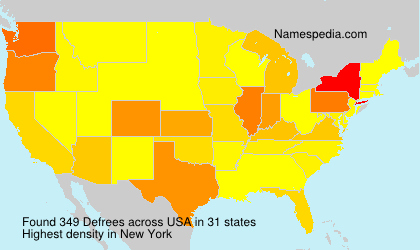 Surname Defrees in USA Surname Defrees in USA